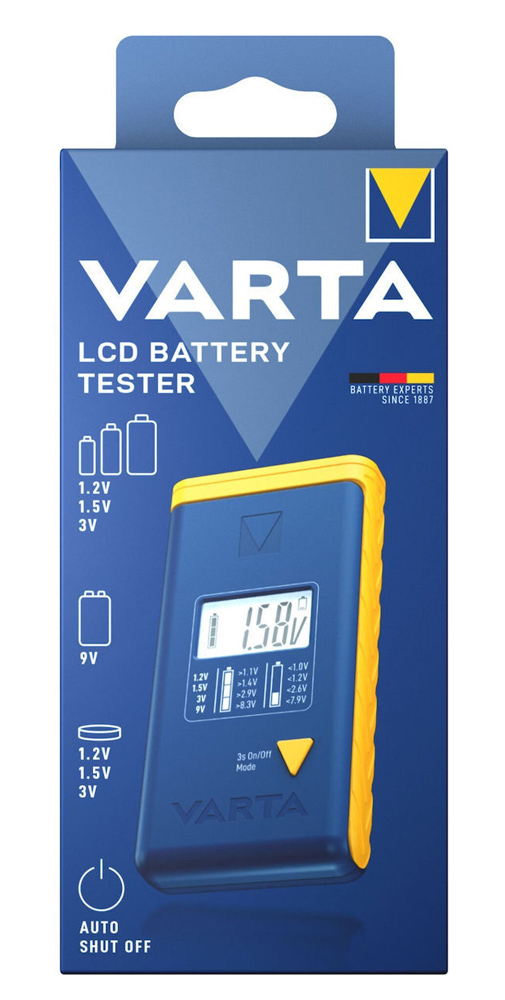 VARTA ψηφιακό tester μπαταρίας 75305 για 9V/AAA//AA/C/D/button cells - Image 4