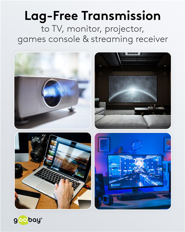 GOOBAY αντάπτορας DisplayPort 77131, 8K/144Hz, γωνιακός, μαύρος - Image 4