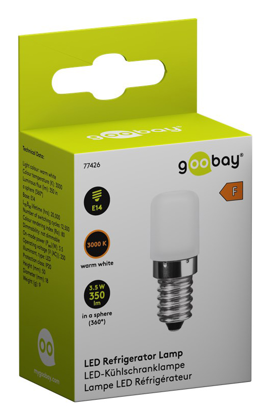 GOOBAY LED λάμπα bulb ψυγείου 77426, E14, 3.5W, 3000K, 350lm - Image 3