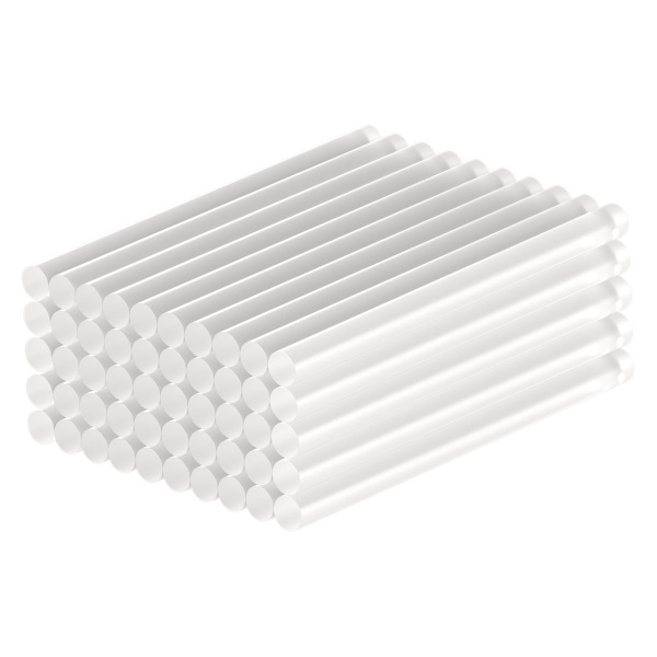 GOOBAY ράβδοι σιλικόνης 77851, Φ7mm x 100mm, διάφανο, 50τμχ