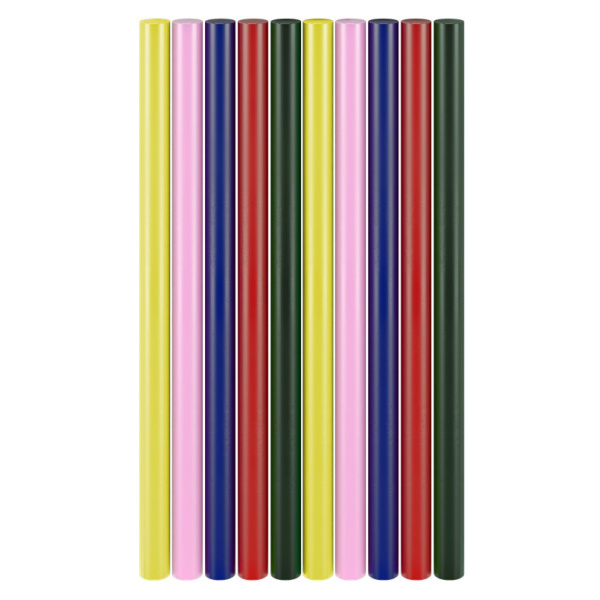 GOOBAY ράβδοι σιλικόνης 77856, Φ11mm x 200mm, διάφορα χρώματα, 10τμχ