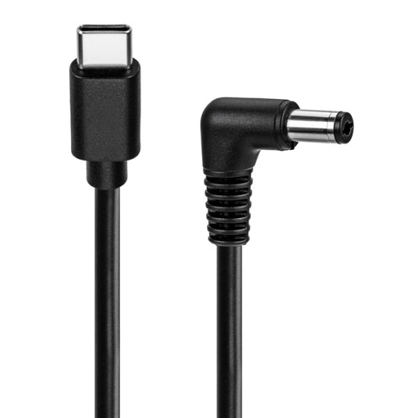 GOOBAY καλώδιο τροφοδοσίας USB-C σε DC 78968, 5.5x2.5mm, 0.5m, μαύρο