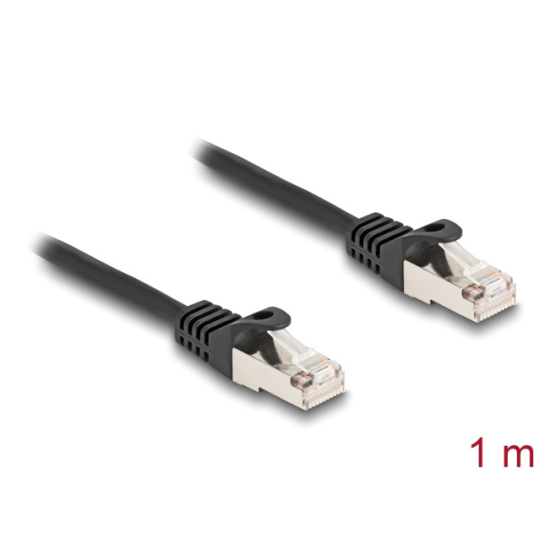 Alternative view of DELOCK καλώδιο RJ50 80187, S/FTP, 26 AWG, 1m, μαύρο