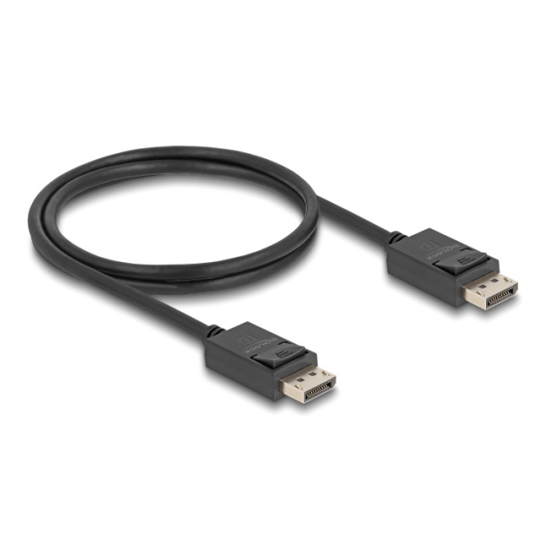 Alternative view of DELOCK καλώδιο DisplayPort 2.1 80492, 8K/60Hz 4K/120Hz 40 Gbps 1m, μαύρο
