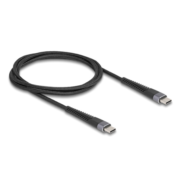 Alternative view of DELOCK καλώδιο USB-C 81124, 60W, 480Mbps, 1m, μαύρο