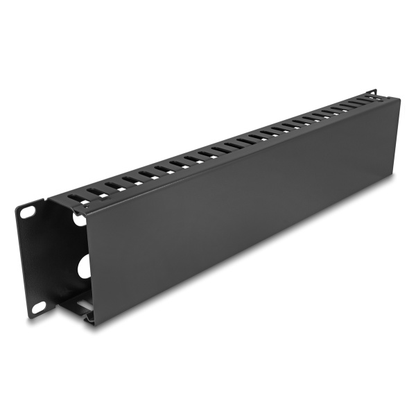 Alternative view of DELOCK cable management 81559 για rack 19"/2U, μεταλλικό, μαύρο
