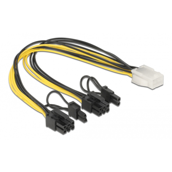 Alternative view of DELOCK καλώδιο PCIe 6pin σε 2x 8pin 83433, 30cm