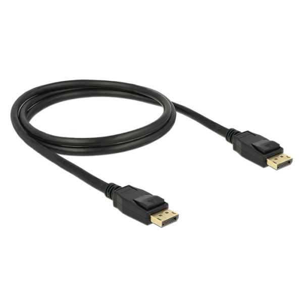 Alternative view of DELOCK καλώδιο DisplayPort 1.2 83805, 4K/60Hz, 21.6 Gbps, 1m, μαύρο