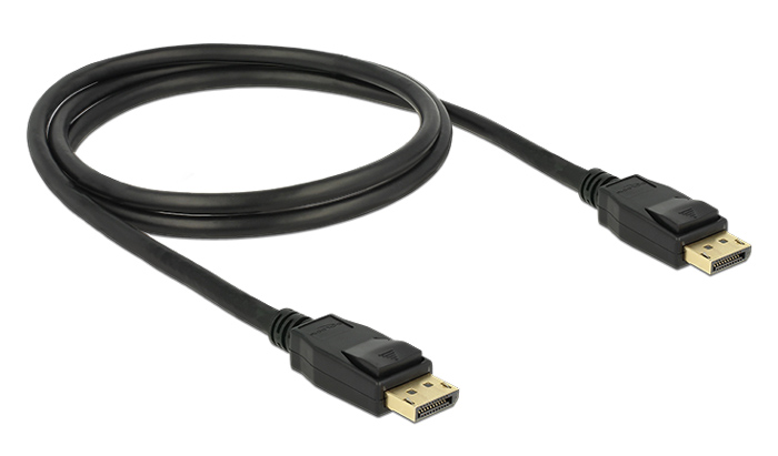 DELOCK καλώδιο DisplayPort 1.2 83805, 4K/60Hz, 21.6 Gbps, 1m, μαύρο - Image 2