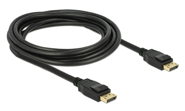 DELOCK καλώδιο DisplayPort 1.2 83807, 4K/60Hz, 21.6 Gbps, 3m, μαύρο - Image 2