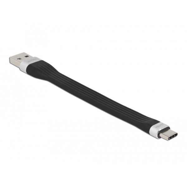 Alternative view of DELOCK καλώδιο USB 3.2 σε USB-C 85771, 3A, 5Gbps, FPC, 13.5cm, μαύρο