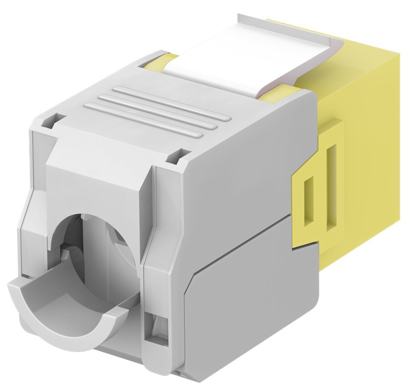 GOOBAY Keystone module RJ45 CAT 6A 90691, UTP, κίτρινο - Image 3