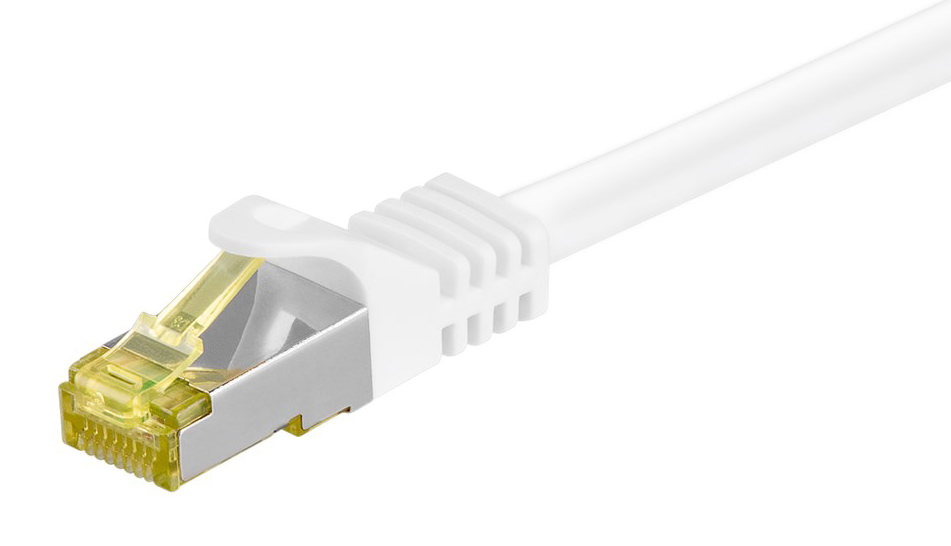 GOOBAY καλώδιο δικτύου 91091, CAT 7 S/FTP, copper, 500MHz, 1m, λευκό