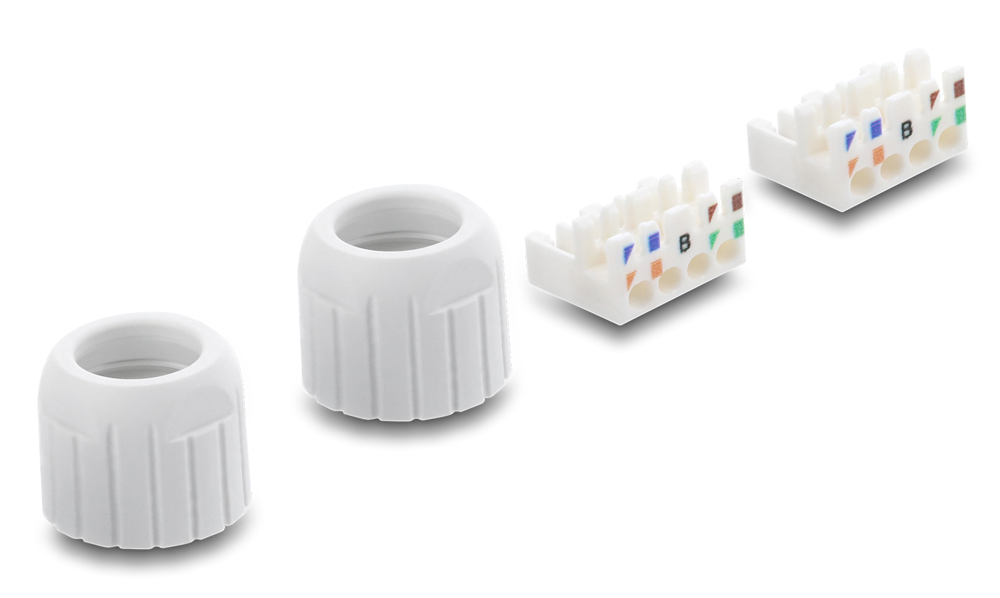 DELOCK σύνδεσμος LSA 91126, CAT 6A unshielded, tool-free, λευκός - Image 4