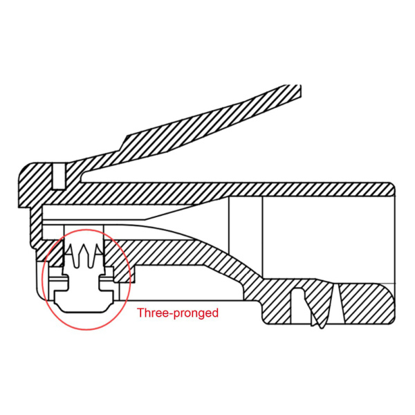 Alternative view of GOOBAY βύσμα RJ45 93829, CAT 6 STP, μεταλλικό, 10τμχ