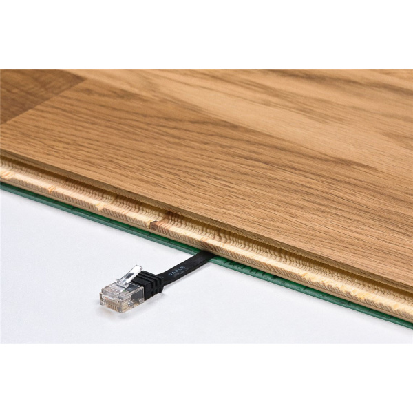 Alternative view of GOOBAY καλώδιο δικτύου 95385, CAT 6 U/UTP, flat, copper, 20m, μαύρο