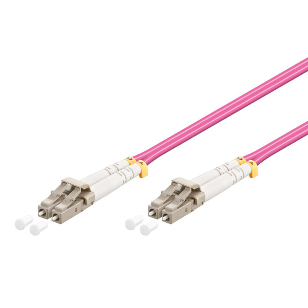 GOOBAY καλώδιο οπτικής ίνας LC-UPC 95933, Multimode OM4, 0.5m, βιολετί