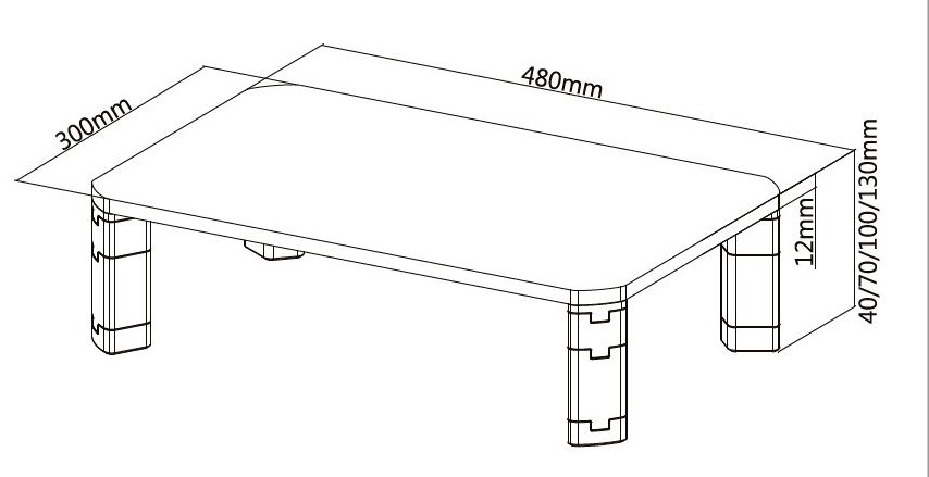 BRATECK επιτραπέζια βάση οθόνης/laptop AMS-6, 17-32", έως 20kg - Image 5