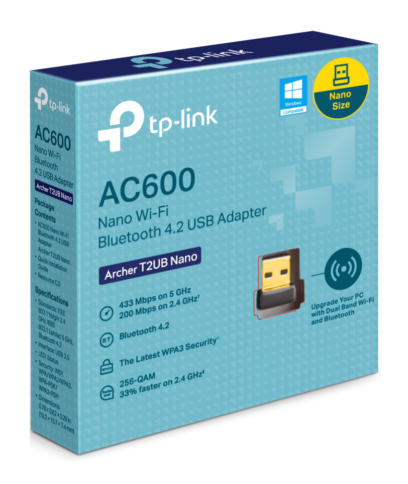 TP-LINK Nano Wi-Fi Bluetooth 4.2 USB Adapter Archer T2UB Nano, Ver. 1.0 - Image 5