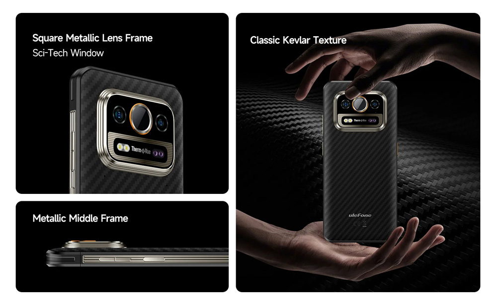 ULEFONE smartphone Armor 25T Pro, 6.78", 8/256GB, 5G, 6500mAh, IP68/IP69K/MIL-STD-810H, μαύρο - Image 7