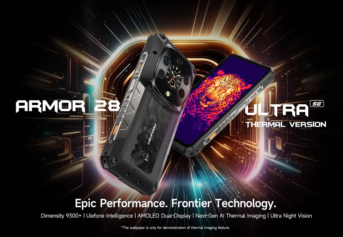 ULEFONE smartphone Armor 28 Ultra Thermal, 6.67" & 1.04, 16/1TB, 5G, 10600mAh, IP68/IP69K, μαύρο - Image 2