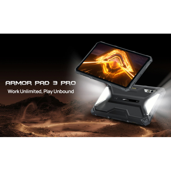 Alternative view of ULEFONE tablet Armor Pad 3 Pro, 10.36", 8/256GB, 33280mAh, 4G, μαύρο