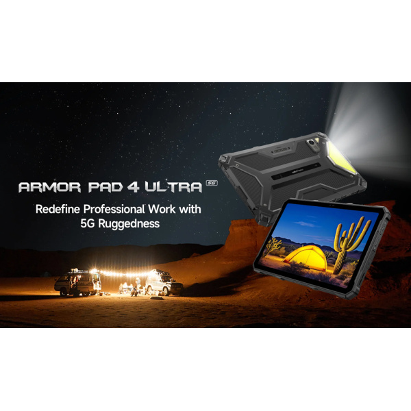 Alternative view of ULEFONE tablet Armor Pad 4 Ultra, 10.36", 8/256GB, 11800mAh, IP68/IP69K, 5G, μαύρο