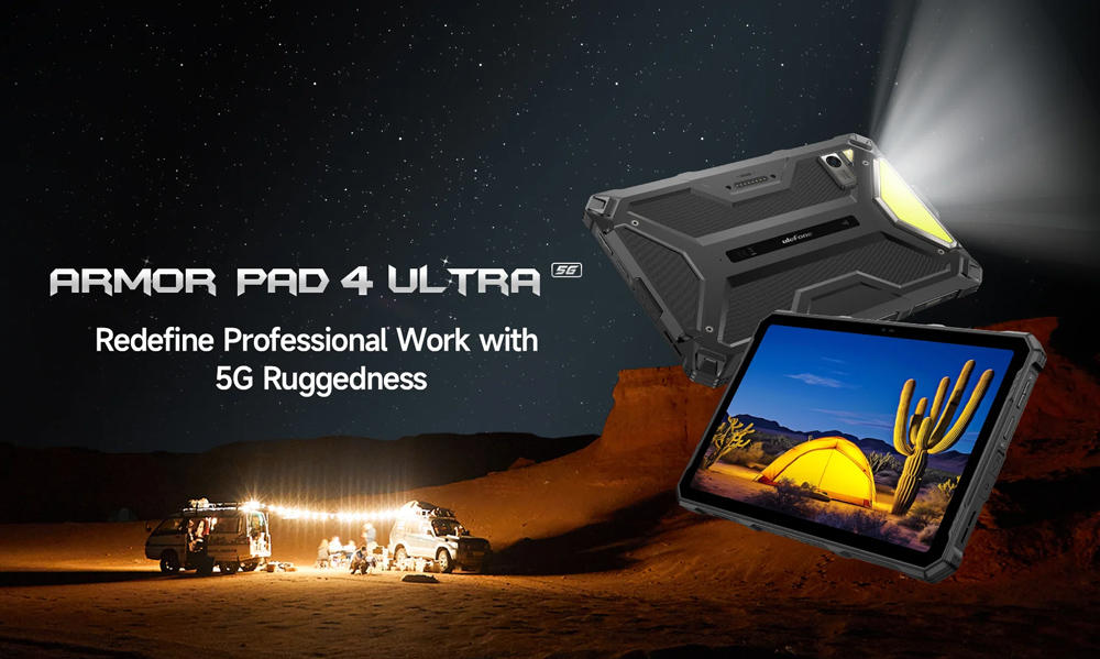 ULEFONE tablet Armor Pad 4 Ultra, 10.36", 8/256GB, 11800mAh, IP68/IP69K, 5G, μαύρο - Image 2