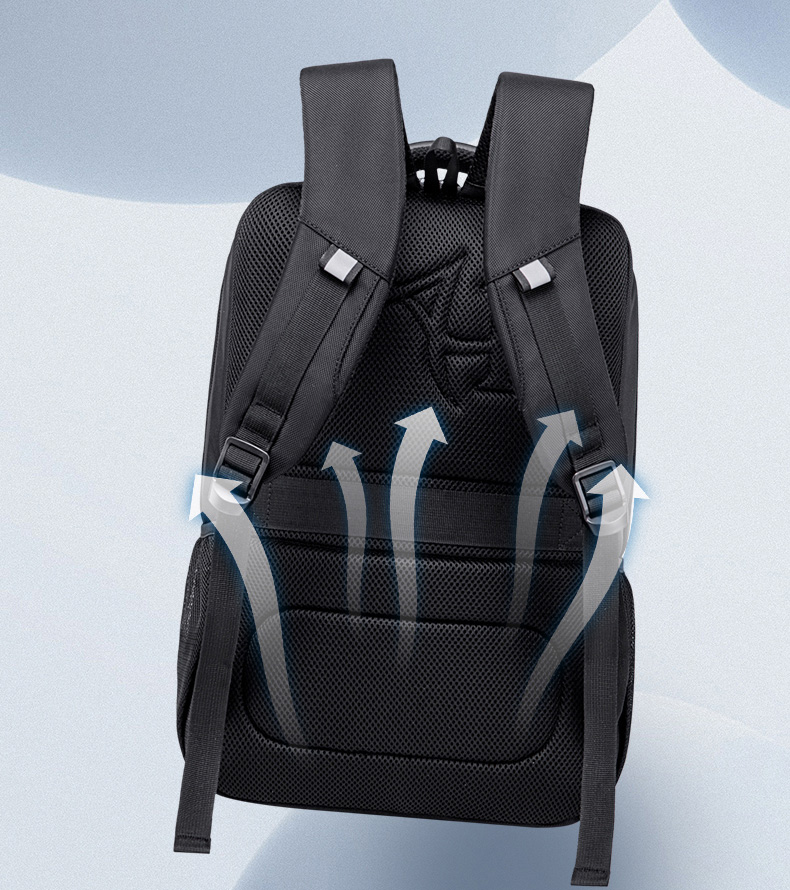 ARCTIC HUNTER τσάντα πλάτης B00111 με θήκη laptop 15.6", 20L, μαύρη - Image 5