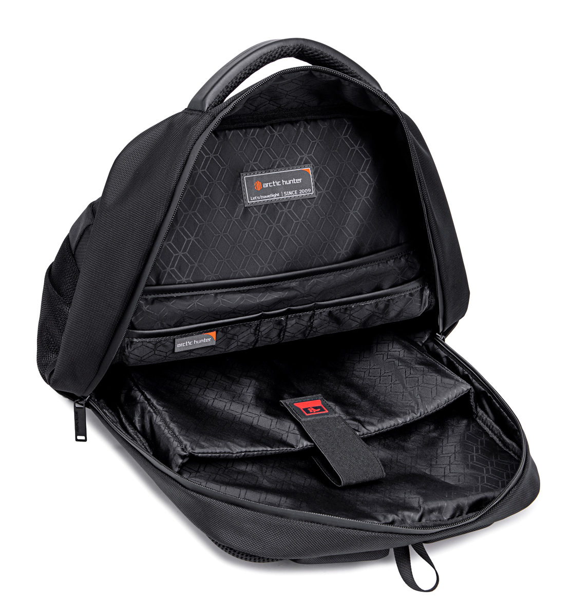 ARCTIC HUNTER τσάντα πλάτης B00111 με θήκη laptop 15.6", 20L, μαύρη - Image 7