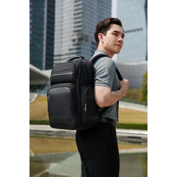 Alternative view of ARCTIC HUNTER τσάντα πλάτης B00492-1 με θήκη laptop 15.6", 22L, μαύρη
