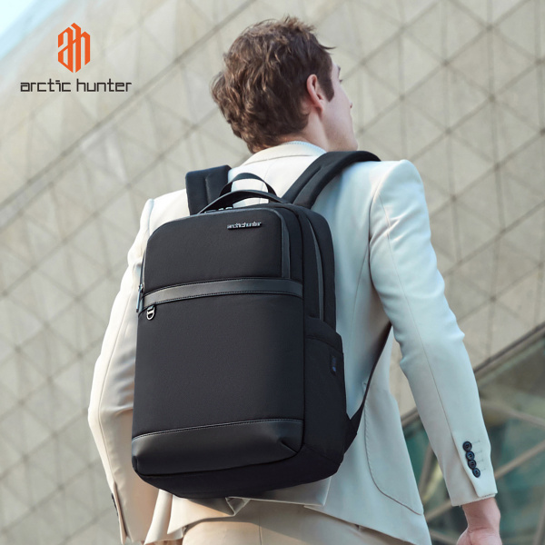 Alternative view of ARCTIC HUNTER τσάντα πλάτης B00670 με θήκη laptop 15.6", 15L, μαύρη
