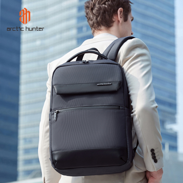Alternative view of ARCTIC HUNTER τσάντα πλάτης B00671 με θήκη laptop 15.6", 16L, γκρι