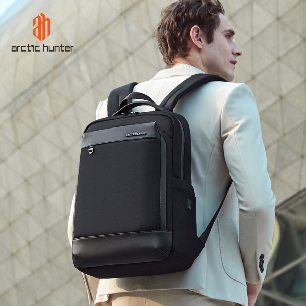 Alternative view of ARCTIC HUNTER τσάντα πλάτης B00672 με θήκη laptop 15.6", 15L, μαύρη