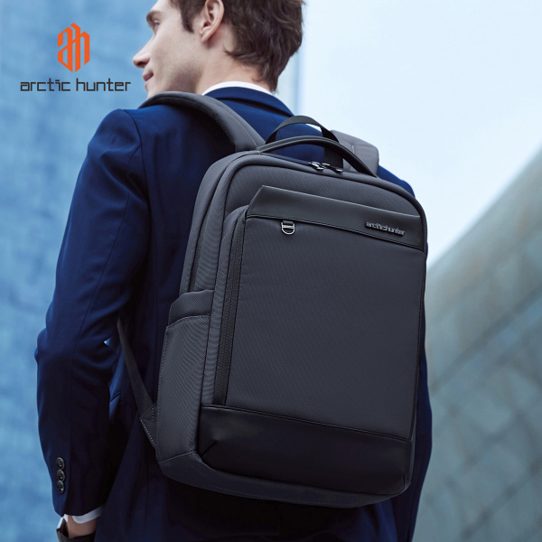 Alternative view of ARCTIC HUNTER τσάντα πλάτης B00672 με θήκη laptop 15.6", 15L, γκρι