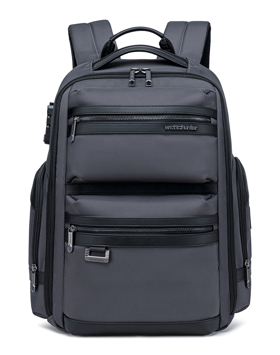 ARCTIC HUNTER τσάντα πλάτης B00682 με θήκη laptop 15.6", USB, λουκέτο TSA, 23.5L, γκρι - Image 5