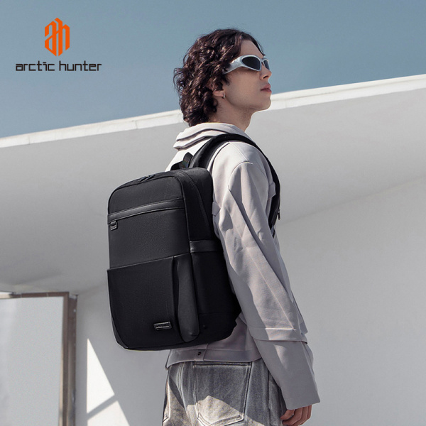 Alternative view of ARCTIC HUNTER τσάντα πλάτης B00811 με θήκη laptop 15.6", 16.5L, μαύρη