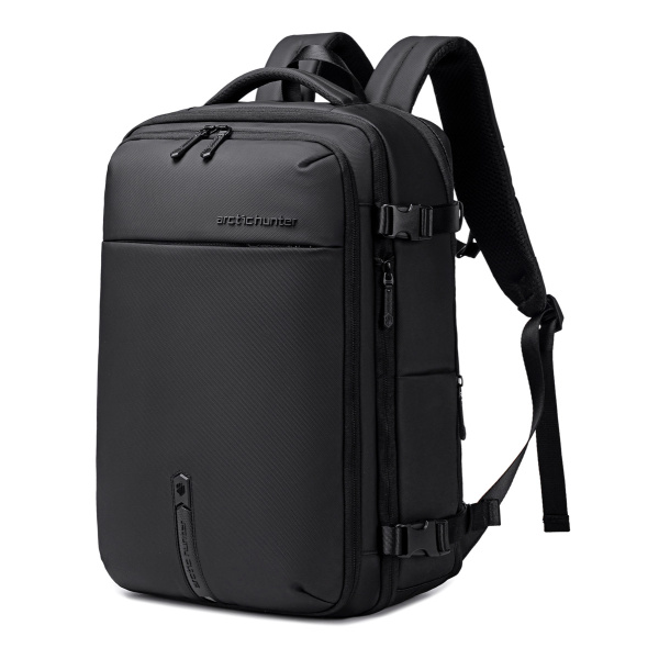 ARCTIC HUNTER τσάντα πλάτης B00866 με θήκη laptop 15.6", αεροστεγής θήκη, 35.5L/49.5L, μαύρη