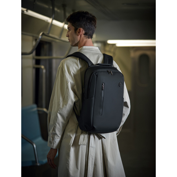 Alternative view of ARCTIC HUNTER τσάντα πλάτης B00915 με θήκη laptop 15.6", USB, 20L, μαύρη