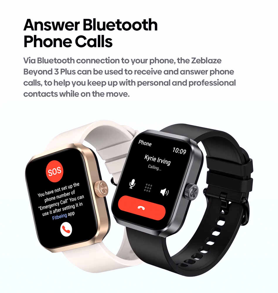 ZEBLAZE smartwatch Beyond 3 Plus, heart rate, 1.78" AMOLED, GPS, 3 ATM, μαύρο - Image 8