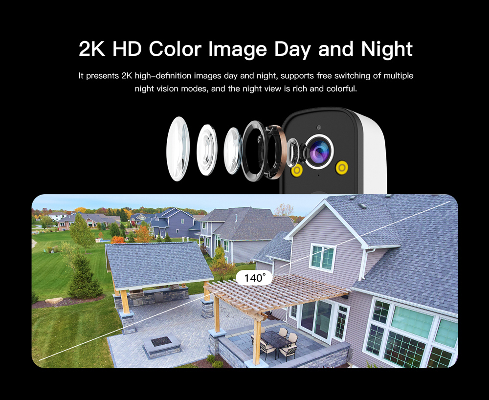VSTARCAM smart ηλιακή κάμερα BG55, 3MP, 4G, SD, 5000mAh, IP66 - Image 8