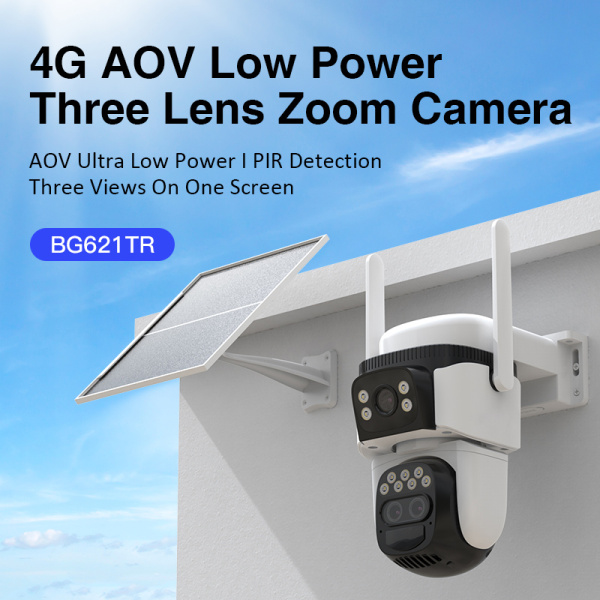 Alternative view of VSTARCAM smart ηλιακή κάμερα BG621TR, triple lens, 3MP, 4G, SD, PTZ, IP66