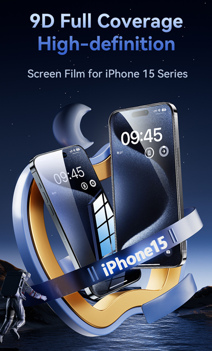 USAMS tempered glass US-BH864 για iPhone 15 Plus, 0.33mm - Image 2