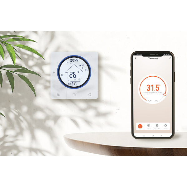 Alternative view of Smart θερμοστάτης αερίου BHT-800WM-GCLW, WiFi, επιτοίχιος, λευκός