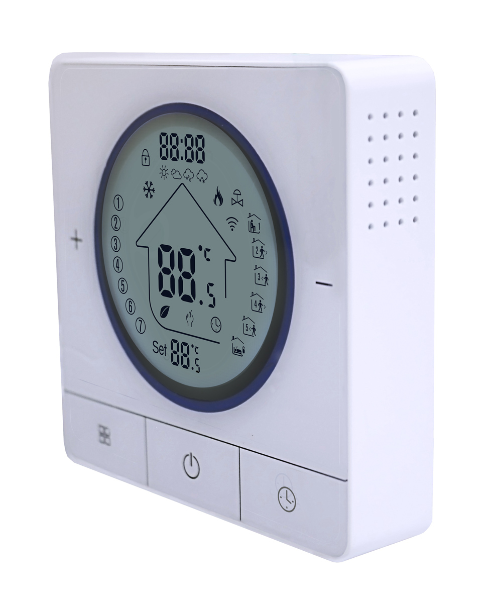 Smart θερμοστάτης αερίου BHT-800WM-GCLW, WiFi, επιτοίχιος, λευκός - Image 4