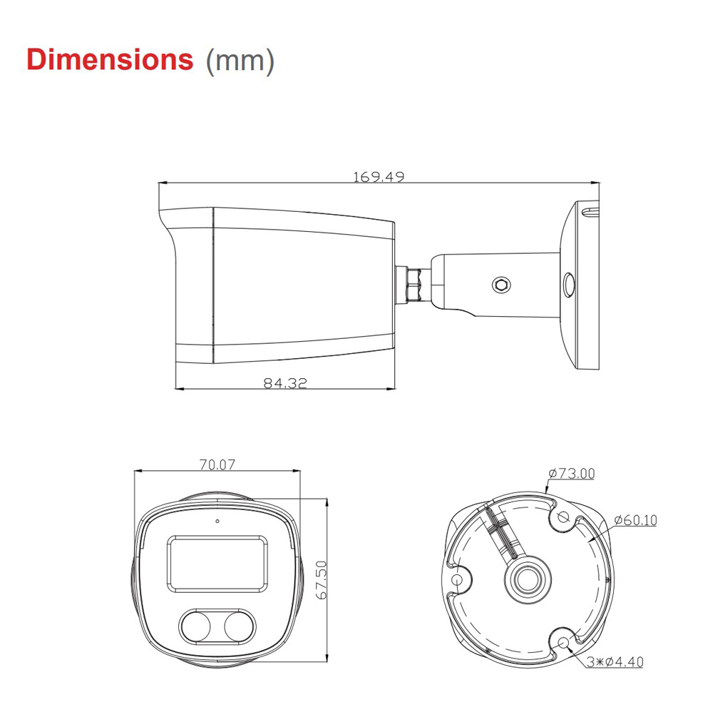 LONGSE IP κάμερα BMSCKL2RC-28PM με μικρόφωνο, 2MP, 2.8mm, αδιάβροχη IP67, PoE - Image 3