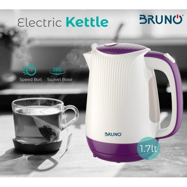 Alternative view of BRUNO ηλεκτρικός βραστήρας BRN-0001, 2200w, 1.7lt, βάση 360°, LED