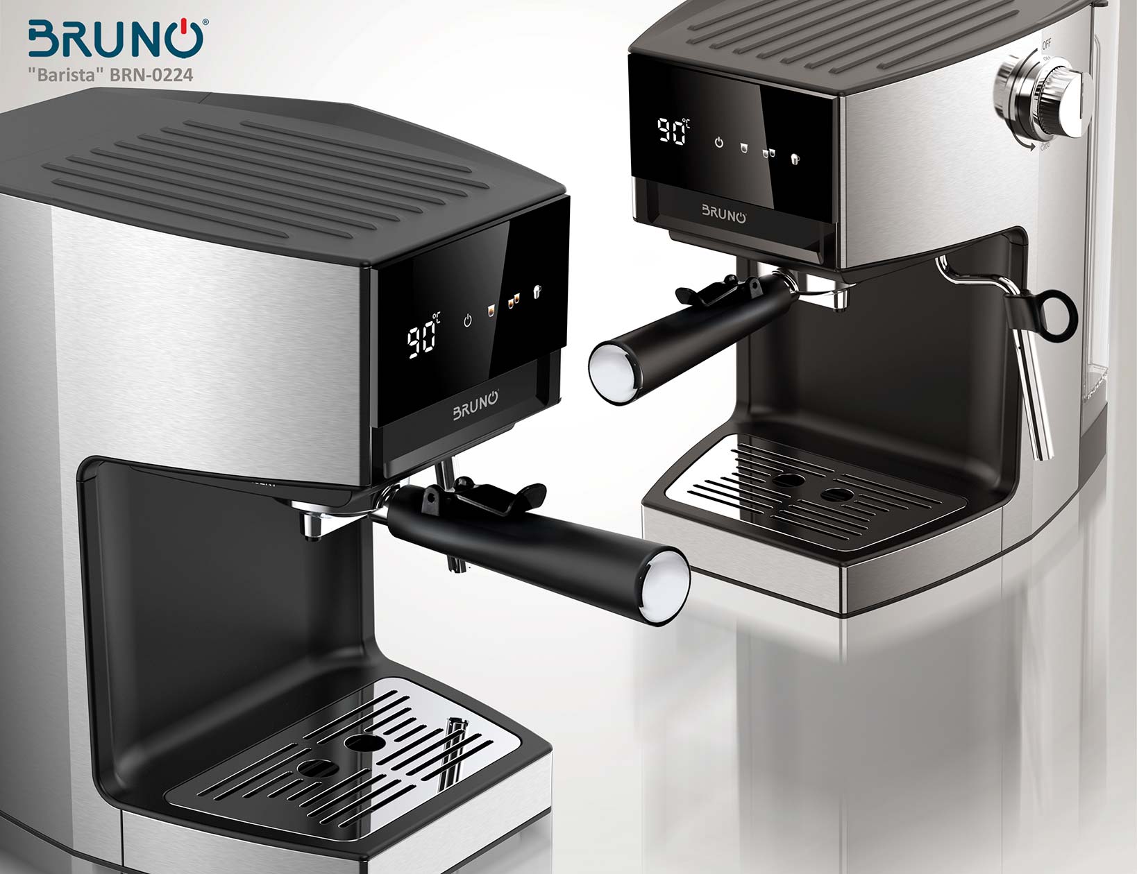 BRUNO αυτόματη μηχανή espresso & cappuccino Barista BRN-0224, 3 σε 1, Hot & Cold, 950W, 19 bar, ψηφιακή - Image 7