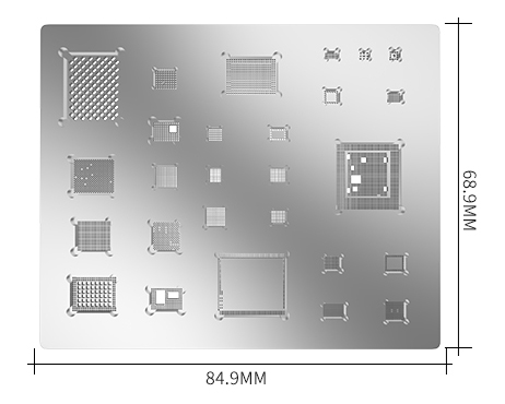 BEST Reballing stencil BST-A11, για iphone 8/8 Plus/X - Image 4