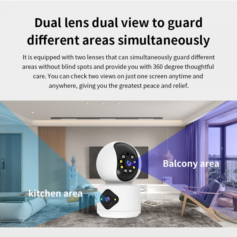 VSTARCAM smart κάμερα C992DR, 3MP, dual lens, Wi-Fi, PTZ, SD - Image 4